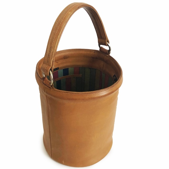 Coach Handbags - Coach Bonnie Cashin Leather Feed Bag Tote Rare 70s